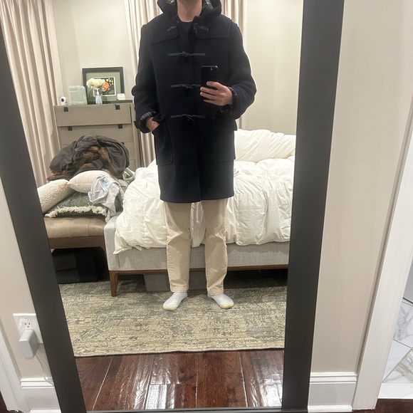 Brand new with tags Gloverall Morris Duffel Coat, Navy, Size M - Picture 8 of 9